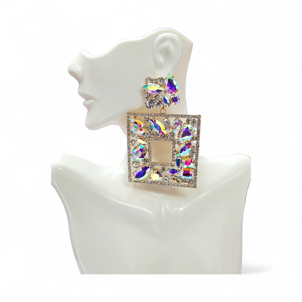 Colorful Crystal Drop Earrings